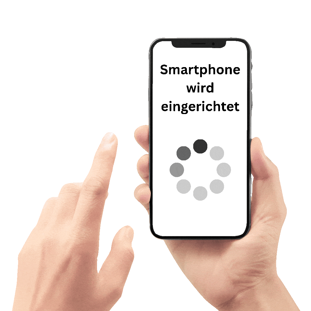 Smartphone wir eingerichtet